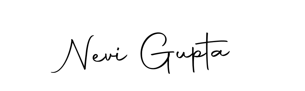 Use a signature maker to create a handwritten signature online. With this signature software, you can design (Autography-DOLnW) your own signature for name Nevi Gupta. Nevi Gupta signature style 10 images and pictures png