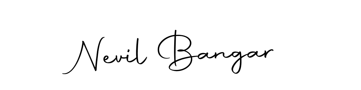 The best way (Autography-DOLnW) to make a short signature is to pick only two or three words in your name. The name Nevil Bangar include a total of six letters. For converting this name. Nevil Bangar signature style 10 images and pictures png