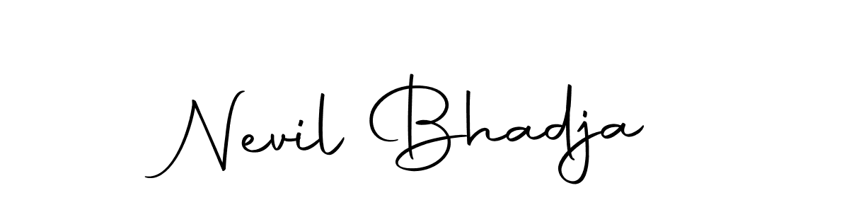 Similarly Autography-DOLnW is the best handwritten signature design. Signature creator online .You can use it as an online autograph creator for name Nevil Bhadja. Nevil Bhadja signature style 10 images and pictures png