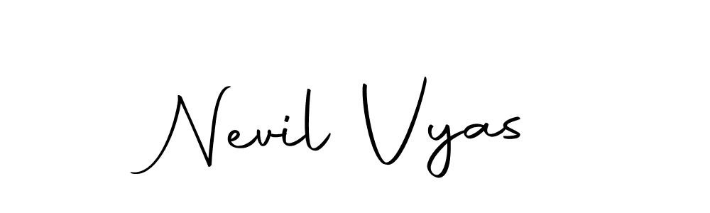 It looks lik you need a new signature style for name Nevil Vyas. Design unique handwritten (Autography-DOLnW) signature with our free signature maker in just a few clicks. Nevil Vyas signature style 10 images and pictures png