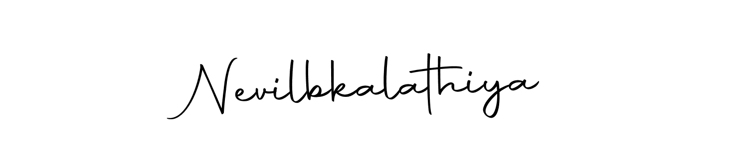 Make a beautiful signature design for name Nevilbkalathiya. With this signature (Autography-DOLnW) style, you can create a handwritten signature for free. Nevilbkalathiya signature style 10 images and pictures png