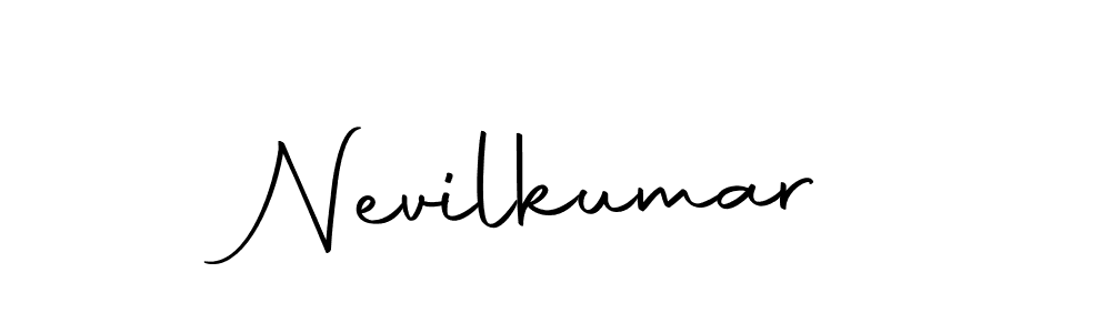 Create a beautiful signature design for name Nevilkumar. With this signature (Autography-DOLnW) fonts, you can make a handwritten signature for free. Nevilkumar signature style 10 images and pictures png