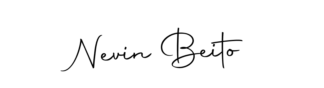 You should practise on your own different ways (Autography-DOLnW) to write your name (Nevin Beito) in signature. don't let someone else do it for you. Nevin Beito signature style 10 images and pictures png
