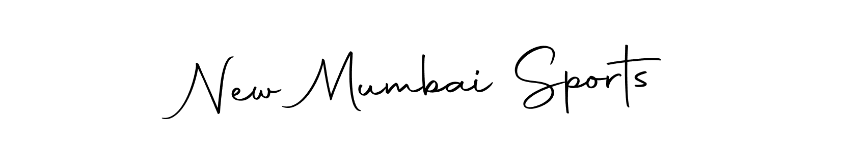 How to make New Mumbai Sports name signature. Use Autography-DOLnW style for creating short signs online. This is the latest handwritten sign. New Mumbai Sports signature style 10 images and pictures png