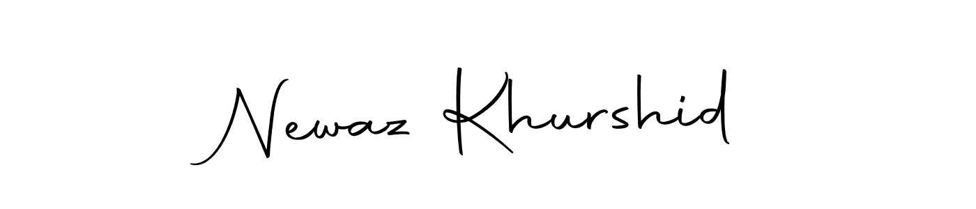 Use a signature maker to create a handwritten signature online. With this signature software, you can design (Autography-DOLnW) your own signature for name Newaz Khurshid. Newaz Khurshid signature style 10 images and pictures png