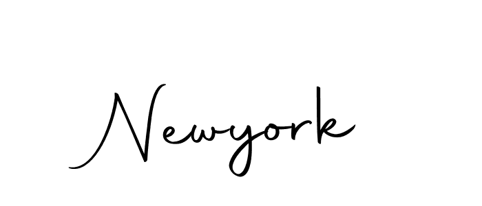 Design your own signature with our free online signature maker. With this signature software, you can create a handwritten (Autography-DOLnW) signature for name Newyork. Newyork signature style 10 images and pictures png