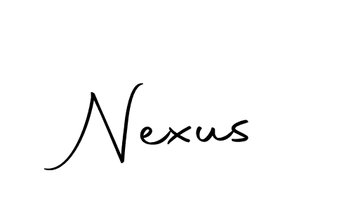 Design your own signature with our free online signature maker. With this signature software, you can create a handwritten (Autography-DOLnW) signature for name Nexus. Nexus signature style 10 images and pictures png