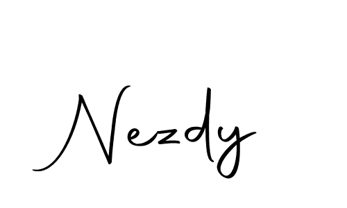 Make a beautiful signature design for name Nezdy. With this signature (Autography-DOLnW) style, you can create a handwritten signature for free. Nezdy signature style 10 images and pictures png