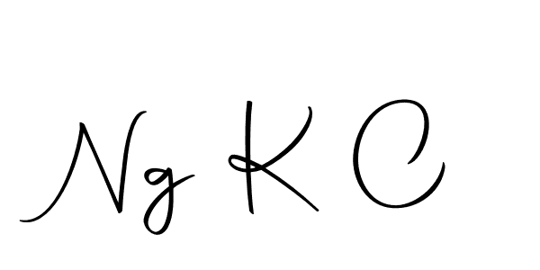 Design your own signature with our free online signature maker. With this signature software, you can create a handwritten (Autography-DOLnW) signature for name Ng K C. Ng K C signature style 10 images and pictures png