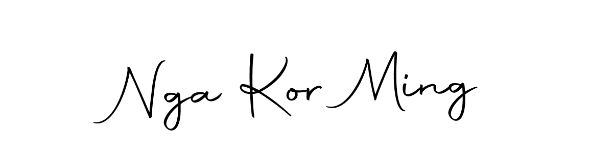 How to make Nga Kor Ming signature? Autography-DOLnW is a professional autograph style. Create handwritten signature for Nga Kor Ming name. Nga Kor Ming signature style 10 images and pictures png