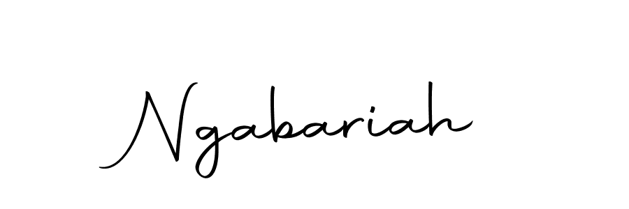 Use a signature maker to create a handwritten signature online. With this signature software, you can design (Autography-DOLnW) your own signature for name Ngabariah. Ngabariah signature style 10 images and pictures png