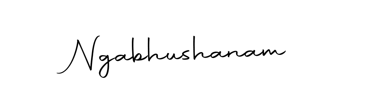 Make a beautiful signature design for name Ngabhushanam. Use this online signature maker to create a handwritten signature for free. Ngabhushanam signature style 10 images and pictures png