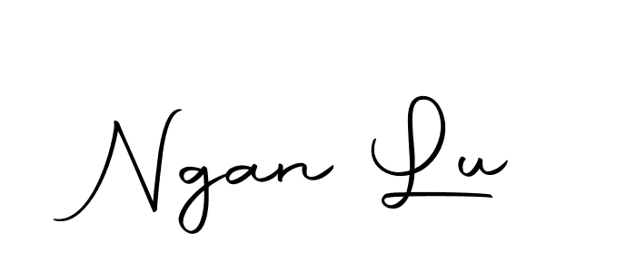 Create a beautiful signature design for name Ngan Lu. With this signature (Autography-DOLnW) fonts, you can make a handwritten signature for free. Ngan Lu signature style 10 images and pictures png