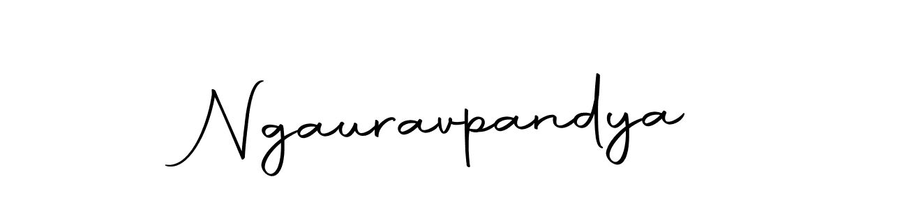 The best way (Autography-DOLnW) to make a short signature is to pick only two or three words in your name. The name Ngauravpandya include a total of six letters. For converting this name. Ngauravpandya signature style 10 images and pictures png