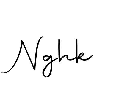 Create a beautiful signature design for name Nghk. With this signature (Autography-DOLnW) fonts, you can make a handwritten signature for free. Nghk signature style 10 images and pictures png