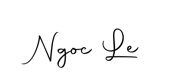 Create a beautiful signature design for name Ngoc Le. With this signature (Autography-DOLnW) fonts, you can make a handwritten signature for free. Ngoc Le signature style 10 images and pictures png