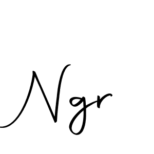 Make a beautiful signature design for name Ngr. With this signature (Autography-DOLnW) style, you can create a handwritten signature for free. Ngr signature style 10 images and pictures png