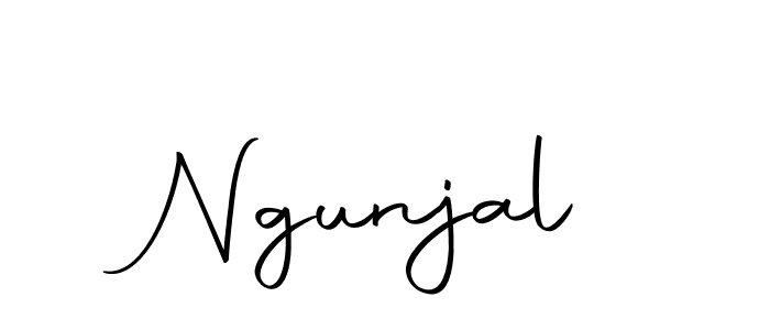 Make a beautiful signature design for name Ngunjal. With this signature (Autography-DOLnW) style, you can create a handwritten signature for free. Ngunjal signature style 10 images and pictures png