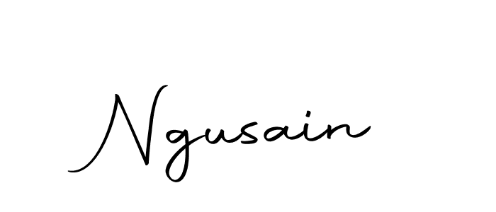 Make a beautiful signature design for name Ngusain. Use this online signature maker to create a handwritten signature for free. Ngusain signature style 10 images and pictures png