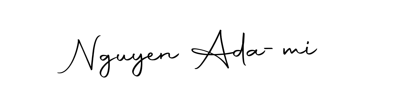 if you are searching for the best signature style for your name Nguyen Ada-mi. so please give up your signature search. here we have designed multiple signature styles  using Autography-DOLnW. Nguyen Ada-mi signature style 10 images and pictures png