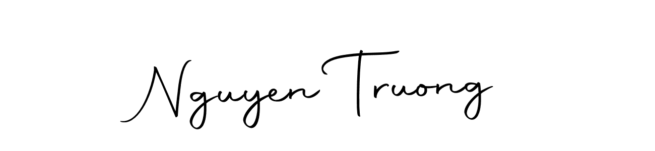 Make a beautiful signature design for name Nguyen Truong. With this signature (Autography-DOLnW) style, you can create a handwritten signature for free. Nguyen Truong signature style 10 images and pictures png