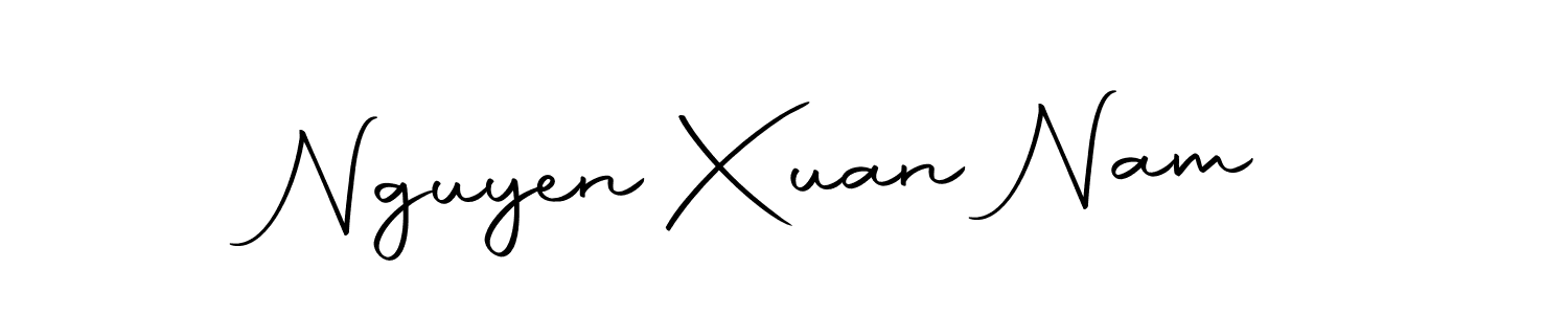 How to make Nguyen Xuan Nam name signature. Use Autography-DOLnW style for creating short signs online. This is the latest handwritten sign. Nguyen Xuan Nam signature style 10 images and pictures png