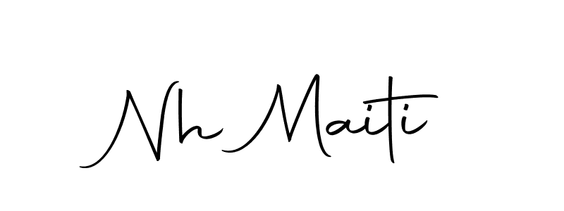 Similarly Autography-DOLnW is the best handwritten signature design. Signature creator online .You can use it as an online autograph creator for name Nh Maiti. Nh Maiti signature style 10 images and pictures png