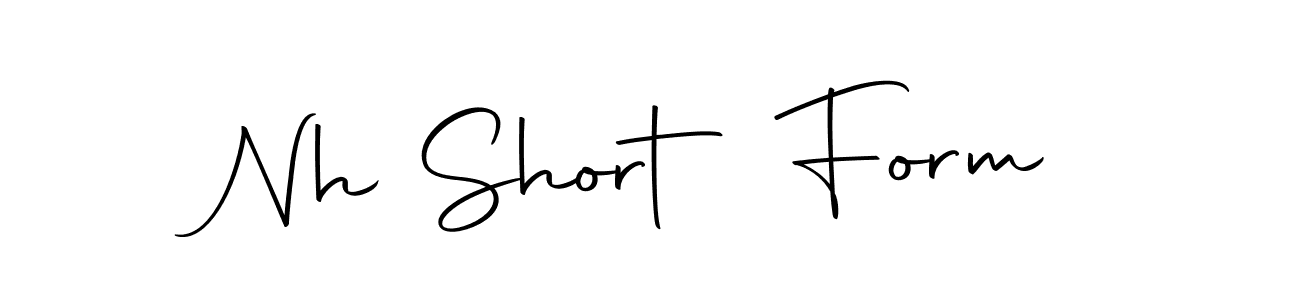 Nh Short Form stylish signature style. Best Handwritten Sign (Autography-DOLnW) for my name. Handwritten Signature Collection Ideas for my name Nh Short Form. Nh Short Form signature style 10 images and pictures png