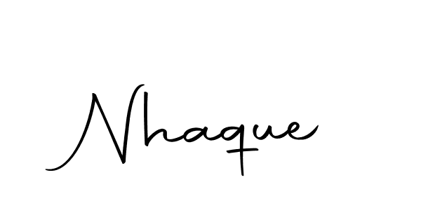 Nhaque stylish signature style. Best Handwritten Sign (Autography-DOLnW) for my name. Handwritten Signature Collection Ideas for my name Nhaque. Nhaque signature style 10 images and pictures png