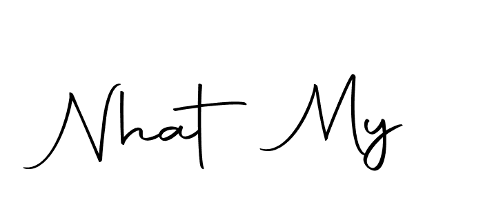 You can use this online signature creator to create a handwritten signature for the name Nhat My. This is the best online autograph maker. Nhat My signature style 10 images and pictures png