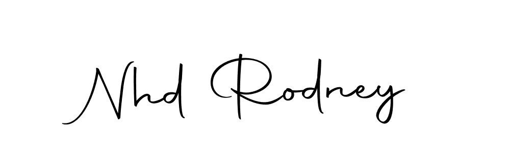 Design your own signature with our free online signature maker. With this signature software, you can create a handwritten (Autography-DOLnW) signature for name Nhd Rodney. Nhd Rodney signature style 10 images and pictures png