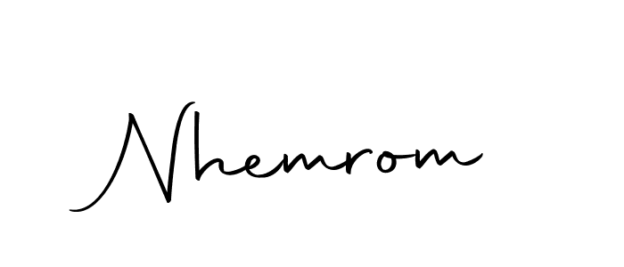How to Draw Nhemrom signature style? Autography-DOLnW is a latest design signature styles for name Nhemrom. Nhemrom signature style 10 images and pictures png