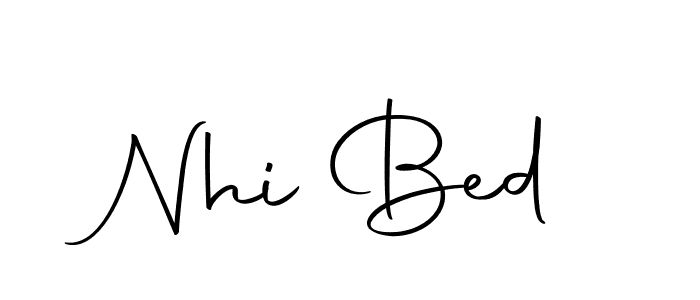 You can use this online signature creator to create a handwritten signature for the name Nhi Bed. This is the best online autograph maker. Nhi Bed signature style 10 images and pictures png