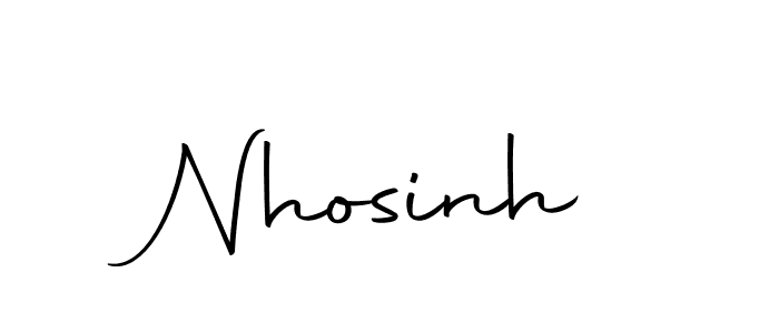 How to make Nhosinh name signature. Use Autography-DOLnW style for creating short signs online. This is the latest handwritten sign. Nhosinh signature style 10 images and pictures png