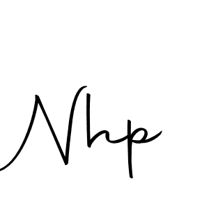 You should practise on your own different ways (Autography-DOLnW) to write your name (Nhp) in signature. don't let someone else do it for you. Nhp signature style 10 images and pictures png