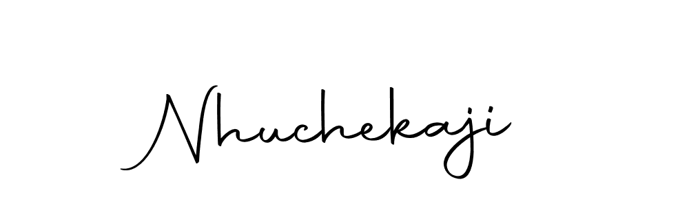 Design your own signature with our free online signature maker. With this signature software, you can create a handwritten (Autography-DOLnW) signature for name Nhuchekaji. Nhuchekaji signature style 10 images and pictures png