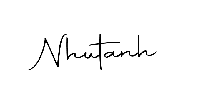 Nhutanh stylish signature style. Best Handwritten Sign (Autography-DOLnW) for my name. Handwritten Signature Collection Ideas for my name Nhutanh. Nhutanh signature style 10 images and pictures png