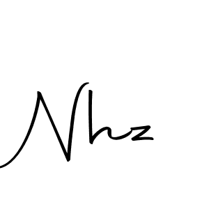 Create a beautiful signature design for name Nhz. With this signature (Autography-DOLnW) fonts, you can make a handwritten signature for free. Nhz signature style 10 images and pictures png