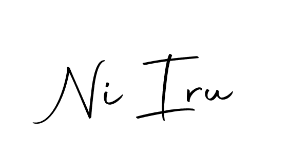Design your own signature with our free online signature maker. With this signature software, you can create a handwritten (Autography-DOLnW) signature for name Ni Iru. Ni Iru signature style 10 images and pictures png