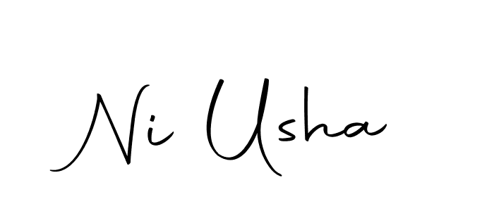 Make a beautiful signature design for name Ni Usha. Use this online signature maker to create a handwritten signature for free. Ni Usha signature style 10 images and pictures png