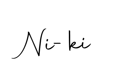 You can use this online signature creator to create a handwritten signature for the name Ni-ki. This is the best online autograph maker. Ni-ki signature style 10 images and pictures png