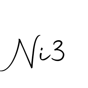 Make a beautiful signature design for name Ni3. With this signature (Autography-DOLnW) style, you can create a handwritten signature for free. Ni3 signature style 10 images and pictures png