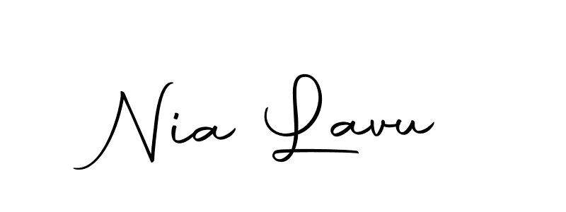 Make a short Nia Lavu signature style. Manage your documents anywhere anytime using Autography-DOLnW. Create and add eSignatures, submit forms, share and send files easily. Nia Lavu signature style 10 images and pictures png