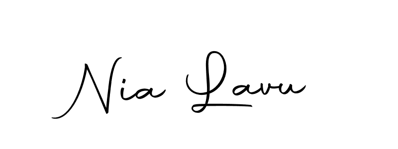 Make a beautiful signature design for name Nia Lavu. With this signature (Autography-DOLnW) style, you can create a handwritten signature for free. Nia Lavu signature style 10 images and pictures png