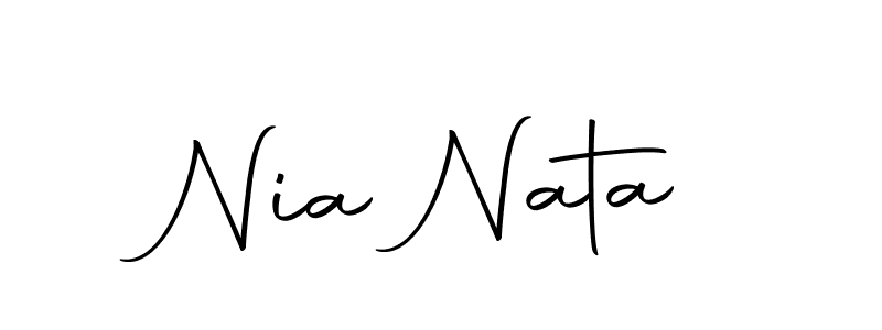 Design your own signature with our free online signature maker. With this signature software, you can create a handwritten (Autography-DOLnW) signature for name Nia Nata. Nia Nata signature style 10 images and pictures png
