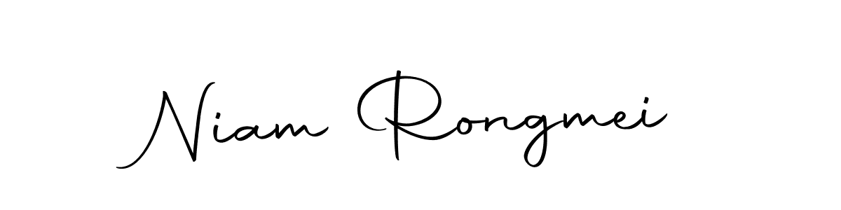 This is the best signature style for the Niam Rongmei name. Also you like these signature font (Autography-DOLnW). Mix name signature. Niam Rongmei signature style 10 images and pictures png
