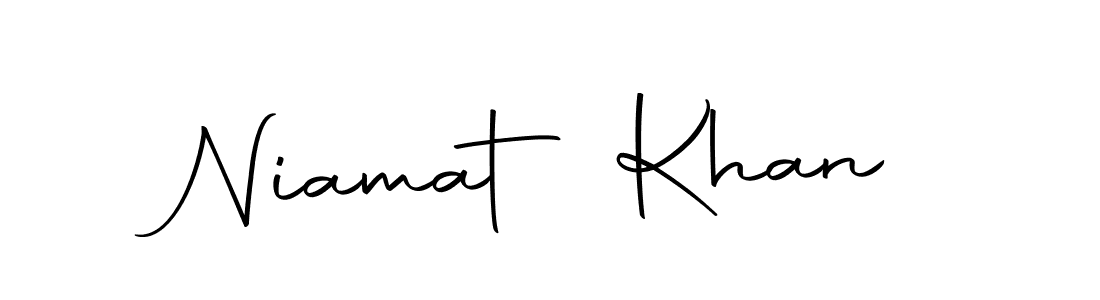 How to make Niamat Khan name signature. Use Autography-DOLnW style for creating short signs online. This is the latest handwritten sign. Niamat Khan signature style 10 images and pictures png