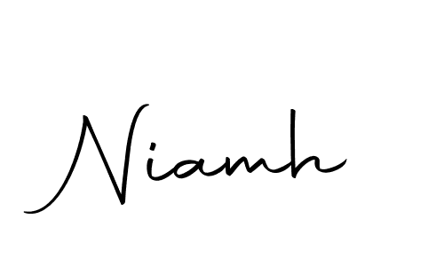 The best way (Autography-DOLnW) to make a short signature is to pick only two or three words in your name. The name Niamh include a total of six letters. For converting this name. Niamh signature style 10 images and pictures png