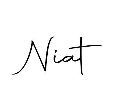 Use a signature maker to create a handwritten signature online. With this signature software, you can design (Autography-DOLnW) your own signature for name Niat. Niat signature style 10 images and pictures png