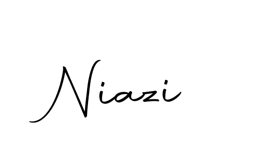 Design your own signature with our free online signature maker. With this signature software, you can create a handwritten (Autography-DOLnW) signature for name Niazi. Niazi signature style 10 images and pictures png